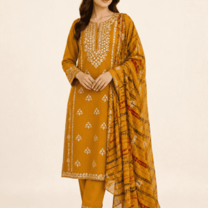 Chiffon 2 Piece Mukesh Work Suit for Women | Dastkaari by BV