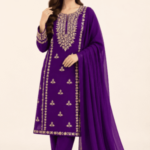 Chiffon 2 Piece Mukesh Work Suit for Women | Dastkaari by BV